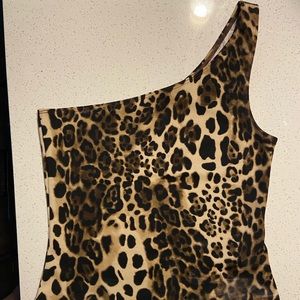 Reformation Leopard tank top